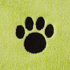 Pet Grooming Microfiber Towel, Embroidered Collection, X-Large,41x23.5, Lettuce Green (Pack of 2)
