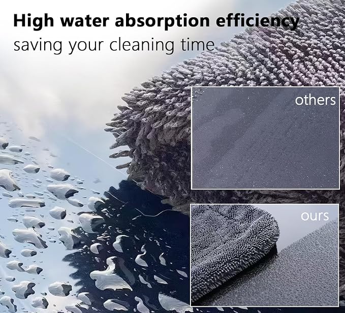 Shiny Shower Cleaning Cloth, Super Absorbent Bath Towels, Shower Doors Drying Towels, Streak Free Glass Window Car Mirror Microfiber Cleaning Cloths (3, 16"X24")