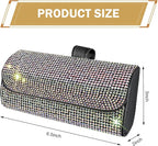 Bling Sunglasses Holder for Car Sun Visor, Rhinestone Auto Eyeglasses Mount Clip Organizer, Leather Sunvisor Sunglasses Storage Case, Universal Glasses Holder Clips for SUV, Sedan, Van (AB)