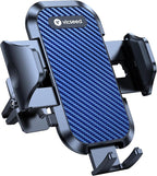 Phone Mount for Car with Double Lock Clip, Air Vent Cell Phone Car Mount, Universal Car Phone Holder, 360° Rotation Easy Clamp Phone Stand for iPhone 17 Pro Max Android Samsung, Blue