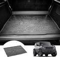 3W Cargo Liner Custom Fit for 2021-2025 2026 Ford Bronco 4 Door, All Weather TPE Heavy Duty Truck Car Mat Accessories Fit for Bronco Trunk Mat, Black (Not for Bronco Sport)