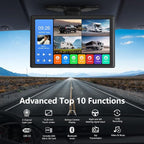 4 Channel Backup Camera System,Touchable 10.26 inch Monitor with DVR Stereo, 64GB Card, IP69 Waterproof, Nightvision 1080P Backup Camera for RV/Truck/Trailer Pickup,Rear Side Front Wired System
