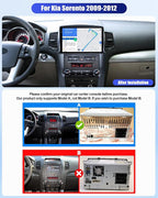 [4+128G] Android 15 Car Radio Stereo for Kia Sorento 2009-2012 with Wireless Carplay&Android Auto,10.1 Inch Car Radio with Mirror Link Bluetooth FM/RDS WiFi GPS EQ DSP SWC+AHD Backup Camera