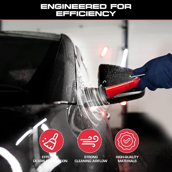 Z-007 Mini | Compact High-Pressure Car Cleaning Tool | Ergonomic Design Speeds Up Interior Detailing | Works with Air Compressor | Powerful & Portable
