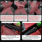 2PCS Car Seat Gap Filler Organizer – No Drop Seat Guard for Cars & SUVs | Universal Fit, Durable & Easy Install | Prevents Phone, Keys, Wallet from Falling Between Seats (Black)