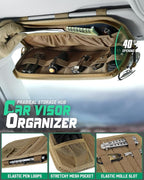 Tactical Car Sun Visor Organizer, Fit Cars Trucks SUV Jeeps Patrols | Tactical Car Sun Visor Organizer, Fit Cars Trucks Suv Jeeps Patrols