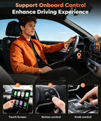 Beyn Wireless CarPlay Adapter for iPhone & Android - Convert Wired to Wireless CarPlay & Android Auto - Dual-Band Zero Latency for iOS 10+ & Android 11+, Fits 2016+ Wired Cars