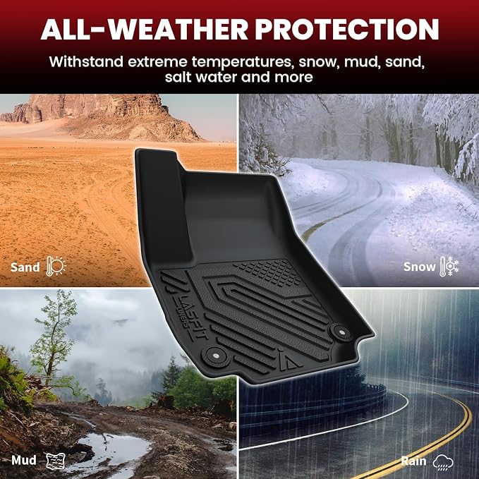 Floor Mats & Cargo Liner with Backrest Mat 2025 2026 2027 for Chevy Equinox/GMC Terrain (Not for Equinox EV), All Weather TPE Custom Fit Floor Mats, Car Mats Full Set for Equinox/Terrain