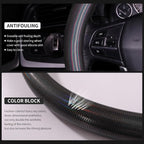 Bling Steering Wheel Cover, Bling Crystal Rhinestone Car Steering Cover Universal 14.2-15.3 inch Glitter Car Wheel Cover Sparkling Accessories （Black）