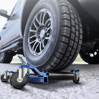 Car Dolly Jack Set of 2, Mechanical 1500-lbs Wheel Dolly, 9'' car Wheel Dolly Positioning Jack, Car Dollies for Vehicle Positioning & Auto Repair Moving, Blue