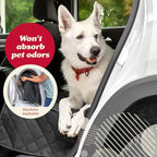 Car Seat Cover & Protector for Dogs - Non-Slip Waterproof Seat Covers for Trucks & Cars - Universal Fit Dog Backseat Protector - Machine-Washable Pet Travel Accessories - Gray, Large