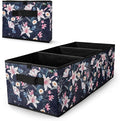 Trunk Organizer for Car, Car Organizer, Sturdy Trunk Organizer for SUV, Non-Slip Bottom, Storage Organizer for Sedans, Van, Jeep, Grocery, Large 3 Compartments, Floral 32"×13"×10.6"