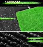 Agile Giant' Car Drying Towel, 28x36 Inch Quick Car Wash Drying Towels, 1400 GSM Super Absorbent, Double Sided Microfiber Towels for Cars Effortless & Scratch-Free Detailing, Green