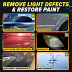 Scratch & Swirl Remover with Ceramic Silk – Car Scratch Remover for Vehicles Paint Repair with Ceramic Coating Spray – Polishing & Washing Kits with Applicator Pad & Microfiber Towel
