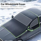 Windshield Snow Cover - Car Windshield Cover for Ice and Snow,Automotive Magnetic Windshield Frost Cover with Side Window and Mirror Protector for Winter Use