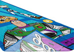 Kids Beach Towel - 100% Cotton Super Soft Absorbent Bath Towel, 28" x 58" Inch Lightweight for Travel, Official Licensed Product, Blue - Toy Story