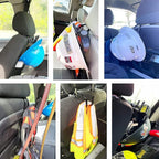 Universal Over The Seat Hard Hat Rack,Hard Hat Holder Back Seat Hanger Headrest Hook - Strong & Flexible - Simple, Easy to Bend into The Needed Shape and Holds Hard hat and Vest with Ease.