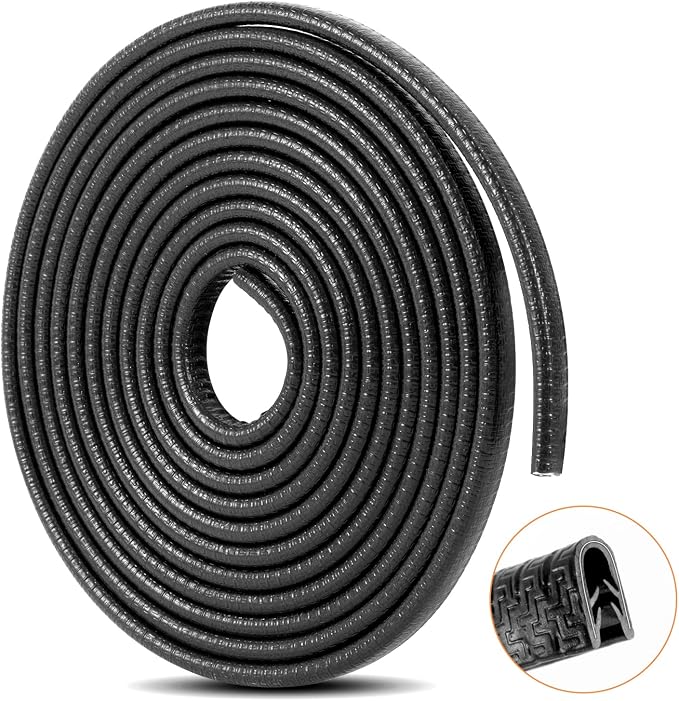 16Ft(5M) Automotive Door Entry Guard U Shape Car Door Trim Protector for Most Car