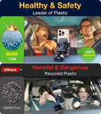 Phone Holders for Your Car Phone Holder Mount【Super Suction】 Cell Phone Holder for Car Accessories for Women Men【360° Adjustable】 Suction Phone Mount for Car, Window, Bathroom
