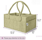 Mr. Pen- Baby Diaper Caddy Organizer, Olive Calm | Nursery Storage Bin and Car Organizer for Diapers and Baby Wipes