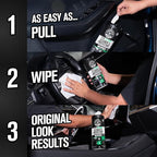 Total Interior New Car Smell Cleaner & Protectant Wipes – All-in-One Interior Cleaning Wipes for Dashboards, Vinyl, Leather, Fabric & Glass – Cleans & Protects, New Car Scent, 30 Ct