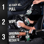 Total Interior Cleaner and Protectant Wipes Canister, New Car Smell - All Surface Interior Cleaning Wipes for Dash Seats Door Panels Leather Vinyl & Fabric - Fresh New Car Scent, 2 Pack