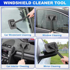 Windshield Cleaner Tool, Car Interior Cleaning Kit, Car Detailing Kit Interior Cleaner with10Pcs Detailing Brush Set, Gray Auto Detailing Supplies & Accessories
