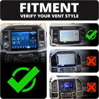 Tackform Link Vent Mount Universal Phone Holder - Compatible with 2021-2025 Ford F150 & Raptor, 2023-2025 Ford Super Duty | Aluminum | Zero Slip, Anti-Scratch | 2" Arm | Blue
