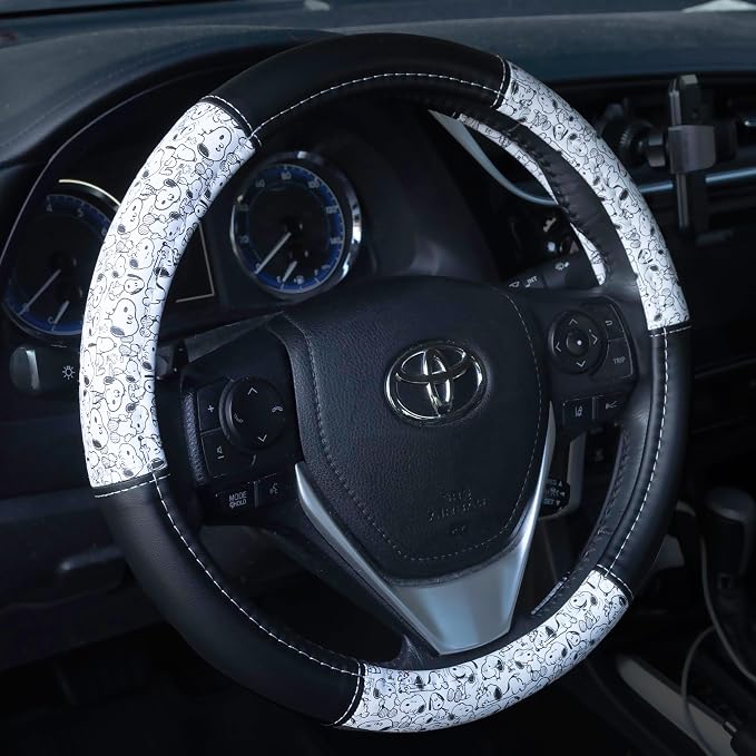 006794R01 Peanuts Snoopy Expressions Steering Wheel Cover