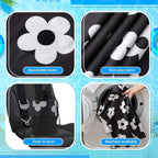Car Seat Towel Covers with Storage Bag, 63 x 32 Inch Universal Non Slip Waterproof Sweat Protector for Car Truck, Gym Swimming Running, Machine Washable(2 Pack,Florid Declamation)