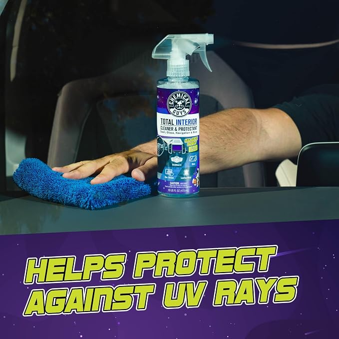 Total Interior Cleaner & Protectant - (16 oz) All-in-One Car Interior Cleaner for Dash, Seats, Carpet, Glass, Vinyl, Leather, and Plastic - Galactic Scent