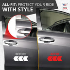 Car Door Edge Protector – Universal DIY Edge Trim to Prevent Scratches & Dings – Flexible Adhesive Molding Trim for Cars, Trucks & SUVs (10 Ft - Gold)