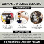 Attachments for Cleaning Carpet, Chairs, Seats, Wheels, Vinyl, Bathroom, Bathtubs, Shower, Tile, Grout, Trucks, Boats - for Car Detailing - Car Detailing Kit Interior Cleaner