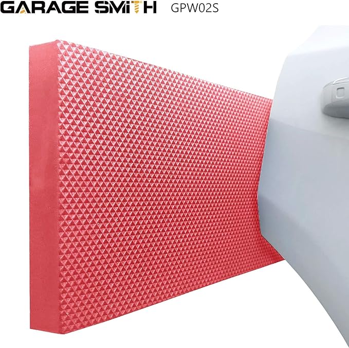 GWP02S Garage Wall Protector Car Door Protectors, Designed in Germany (4, Red)