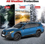 Window Visors Rain Guards for 2020-2025 Subaru Outback Premium Limited Touring Accessories, Outside-Mount Tape-On Side Window Wind Deflectors Vent Visors Shades Rainproof Black 4PCS