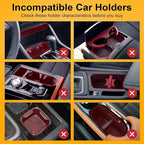 Cup Holder Expander, Automatic Car Cup Holder Expander Holds Large Water Bottles, for Yeti, Owala Travel Tumbler & Mugs, Adjustable Arms & Extendable Base Insert Accessories (CUP03T, 1PACK)