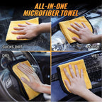 MRD's Home 3 Pack Microfiber Towels for Cars,16inch*14inch-420GSM Premium Microfiber Cleaning Cloth Car Drying Towel,Safe for Car Wash Scratch Free Strong Water Absorption