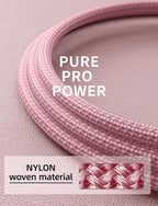 iPhone 16 USB C Cable Fast Charging [2 Pack, 6FT], USB A to USB C Charger Cord, Upgraded Extra Durable Braided USBC Cable Compatible with iPhone 17 16 15 Pro Max, LG and More-Pink
