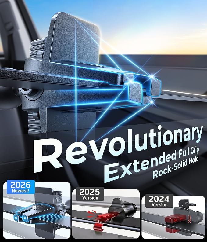 [No.1 Powerful Suction] [Rally Racing-Grade Stability] Phone Holders for Your Car 2026 Upgraded Car Phone Holder Mount Truck Stand for Dashboard Windshield Vent for iPhone Samsung All Phones