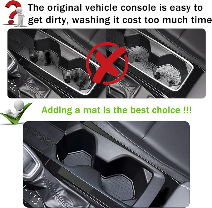 Cup Holder Insert for Toyota Camry 2025 2026 Accessories Center Console Cup Holder Armrest Front Drink Holder Protection Organizer Interior Decoration for 9th Gen Camry XSE/XLE/SE/LE, Black