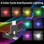 Mini USB LED Car Light — Ambient Interior Atmosphere Lamp