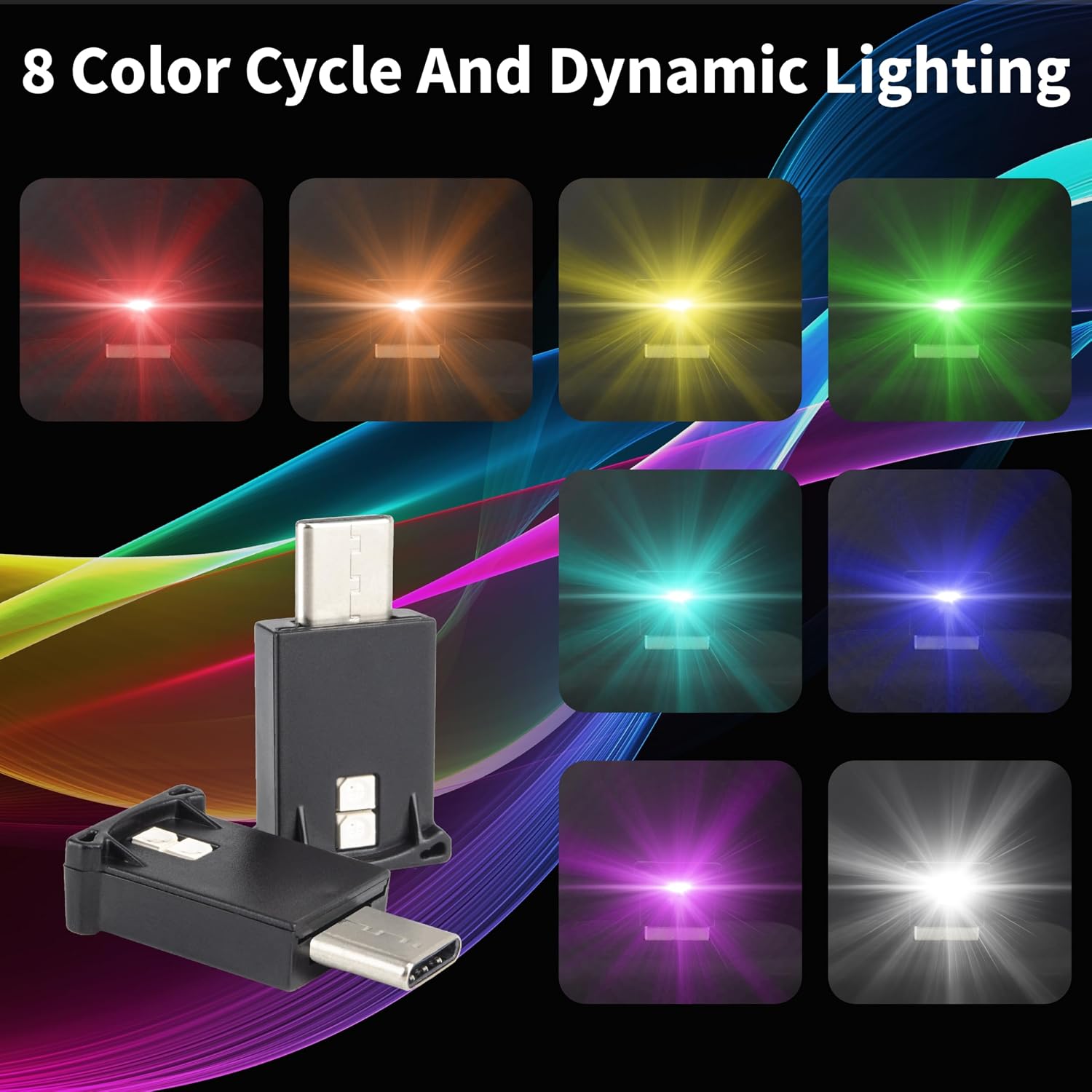 Mini USB LED Car Light — Ambient Interior Atmosphere Lamp