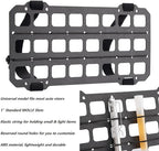 Vehicle Rigid MOLLE Panel for Car Visor Organizer EDC Pouch Tool Holster Bag Holder Tactical Gear Rack Truck Equipment Mount Plate Modular Storage Shelf Auto Interior Accessories