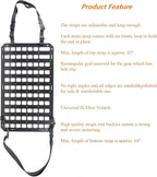 Rigid MOLLE Panel for Car Seat Back Organizer Vehicle EDC Tactical Gear Holder Pouch Holster Mount Rack Modular Storage Plate Auto Interior Accessories for Truck Pickup SUV Van
