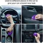 Cleaning Gel for Car Universal Gel Cleaner Auto Detailing Car Vent Keyboard Cleaning Putty Car Interior Cleaner Dashboard Dust Remover Putty Auto Duster Cleaning Kit 160G - Purple