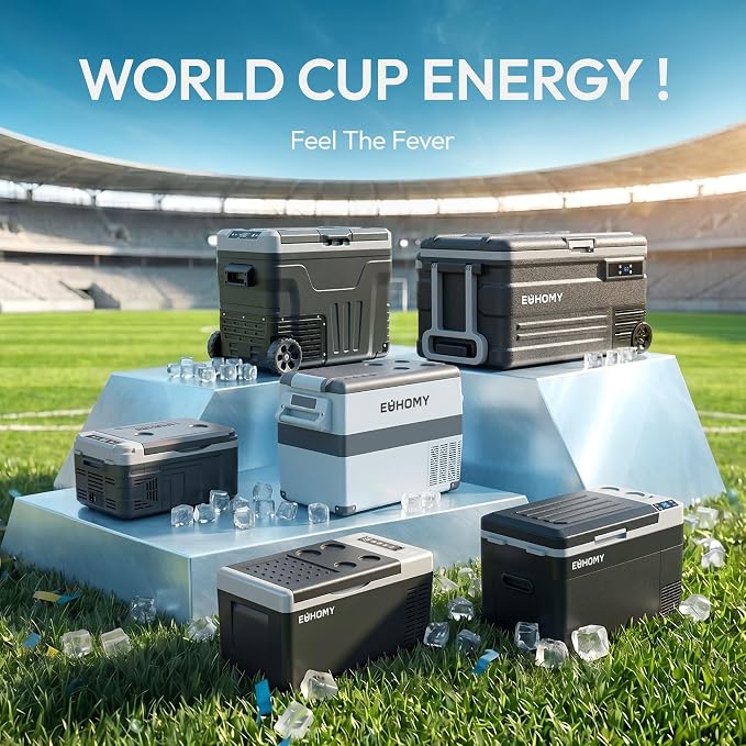 12 Volt Refrigerator, 26QT(25L) Compressor Electric Cooler APP Control, Car Fridge -4℉~68℉, Portable Refrigerator 12/24V DC 100-240V AC, Portable Freezer for Camping, Travel, Boat