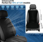 Cooling Car Seat Cover, 12V 3-Speed Car Seat Ventilated Cushion, Car Seat Cooling Pad,Universal Fit for SUV Truck Accessories, Black
