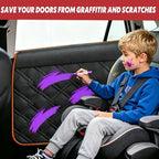 Car Door Protector for Dogs: Compatible with Tesla Model Y/3-Waterproof & Anti-Scratch Door Protector from Dog Scratching-Heavy Duty Dog Car Door Protector 2 Pack