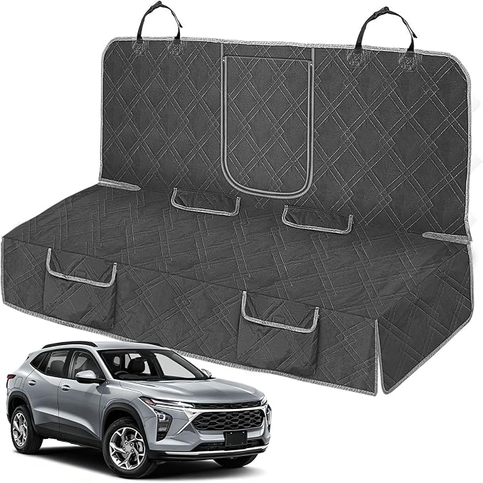 Dog Car Seat Cover Compatible with 2017-2026 Chevy Trax, Waterproof Pet Bench Seat Cover for Back Seat, 600D Heavy Duty Scratch Proof Nonslip Truck Seat Covers for Dogs