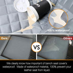 Truck Seat Cover for Dogs Waterproof Truck Back Seat Protector for Kids Without Smell Heavy Duty and Nonslip Pet Bench Seat Cover for Trucks Ford F150/F250/Chevrolet Silverado/GMC/Ram 1500/2500